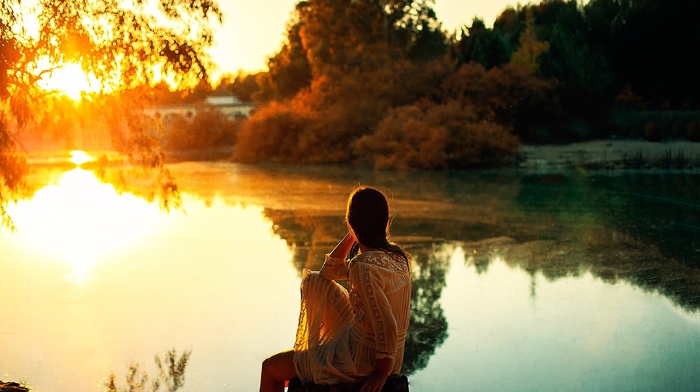 nature, girl outdoors