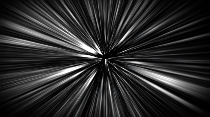 monochrome, digital art, lines, motion blur, black background, blurred, simple background, minimalism