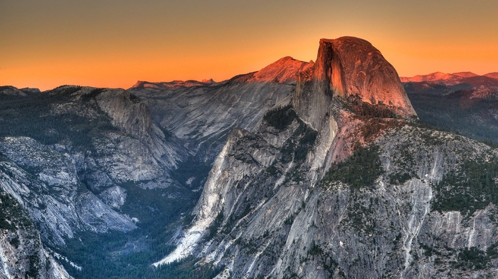 mountains, valley, El Capitan, Yosemite National Park