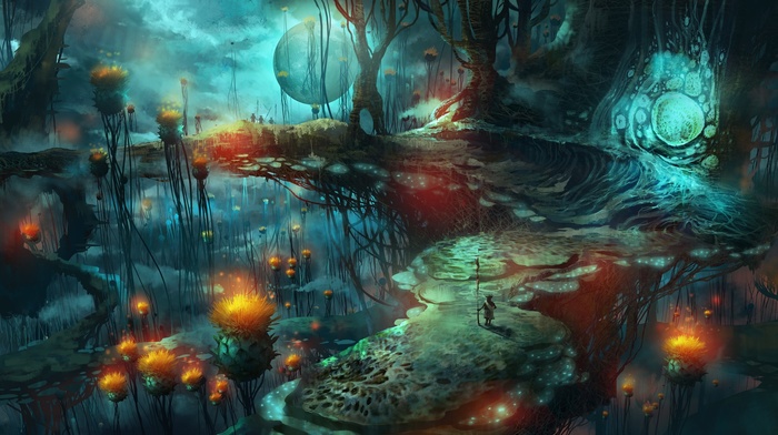mushroom, magic mushrooms, fantasy art