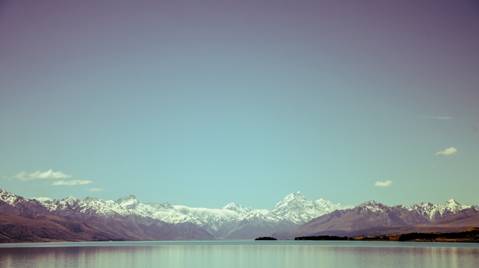 nature, lake, sky, water, New Zealand