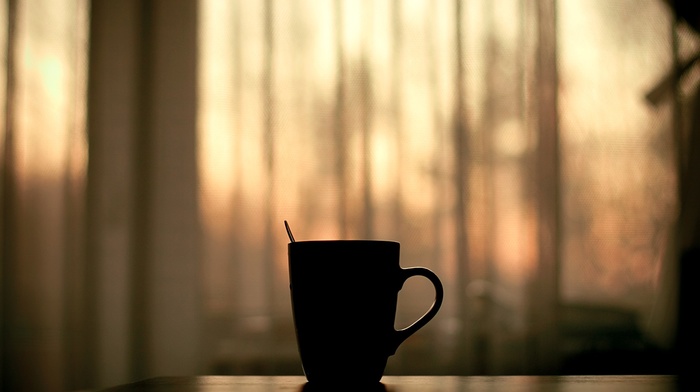 evening, cup, mugs