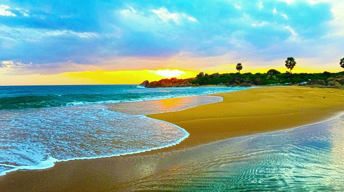 Sri Lanka, Arugambay, sea, waves, photography, beach, nature, rock