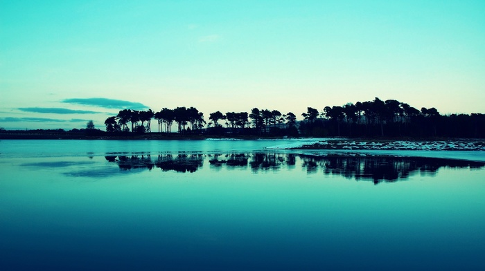 photography, water, blue, lake, landscape