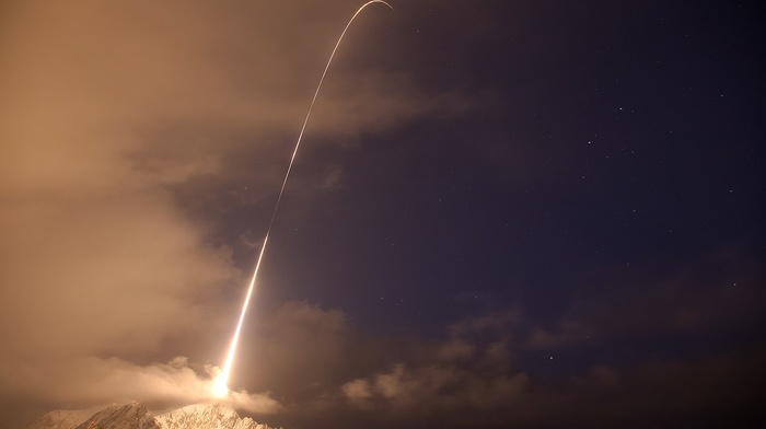 SpaceX, long exposure, sky, photography, Rocket