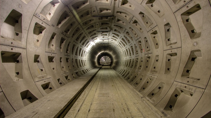 hallway, train, tunnel
