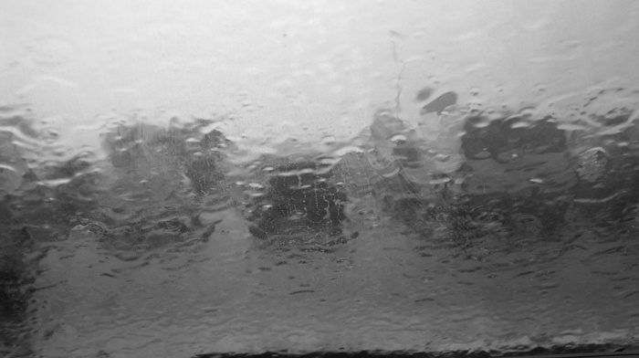 photography, rain, water, monochrome, glass