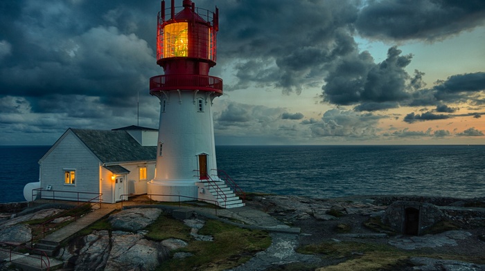 lighthouse, sea, photography