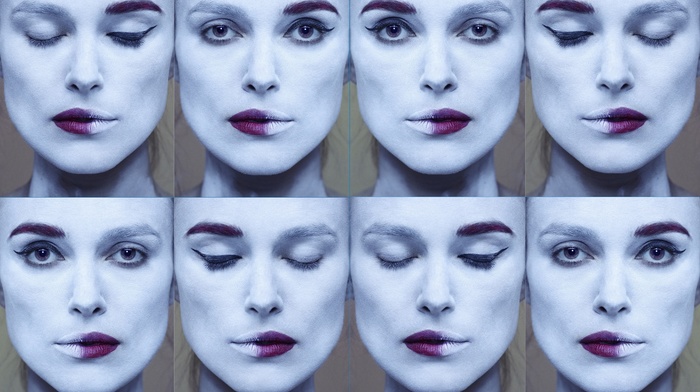 Keira Knightley, face, collage, actress