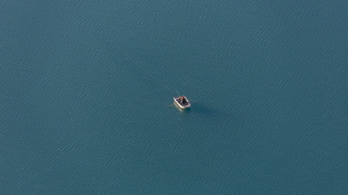 water, boat, fisherman