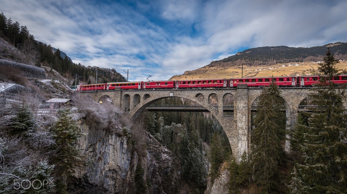 train, photography, nature