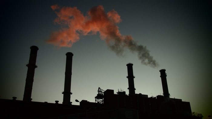 pollution, photography, chimneys, industrial, technology, factories