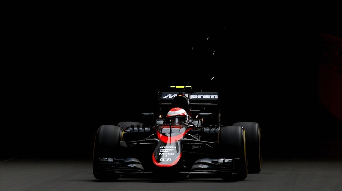 car, simple background, McLaren F1, Formula 1, 2015