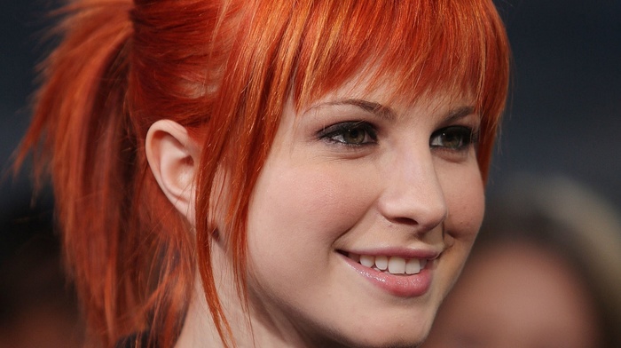 hayley williams, girl, Paramore, people, redhead, smiling, green eyes