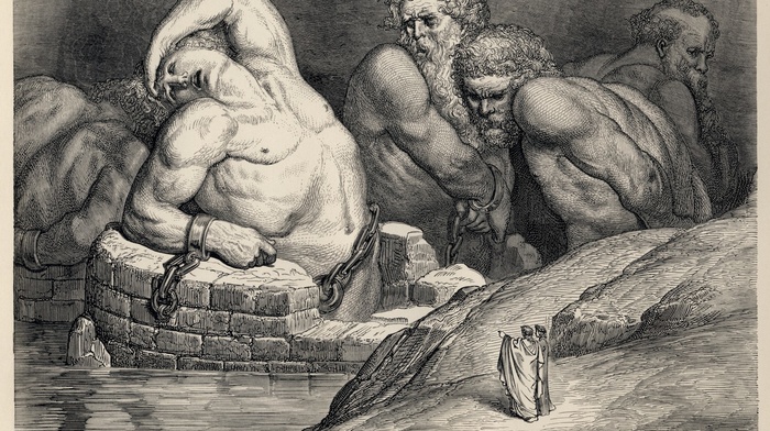 Gustave Dor, Greek mythology, Dante Alighieris Inferno, painting, artwork