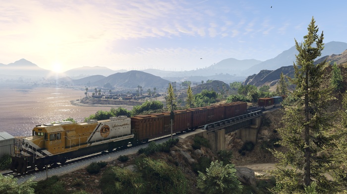 Grand Theft Auto V, train
