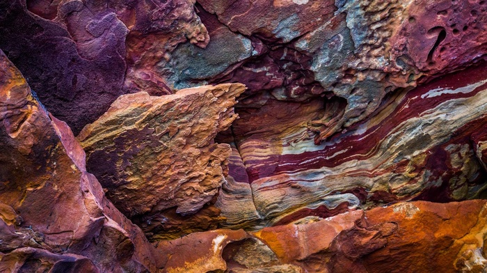 national park, rock formation, rock, abstract, nature, photography, Australia, colorful