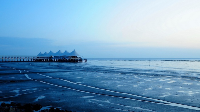 blue, sea, photography, pier, water, beach