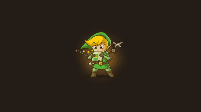 simple background, The Legend of Zelda, video games, fantasy art, link