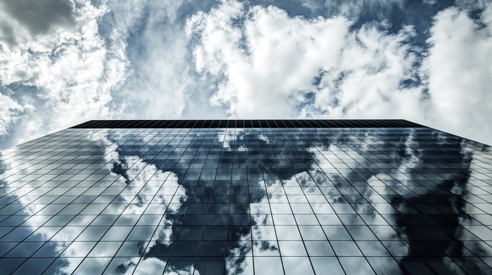 photography, clouds, building, sky, architecture, reflection