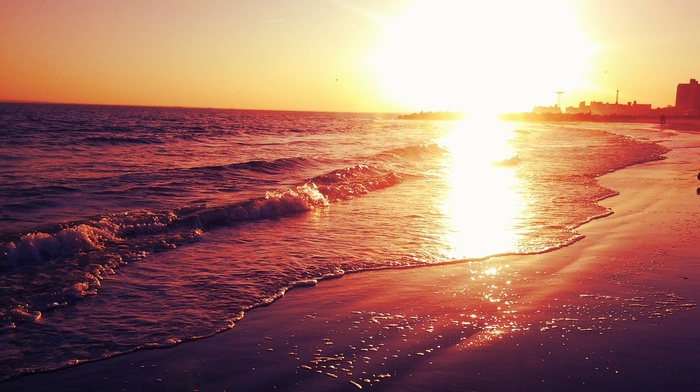 photography, water, nature, sunset, sea, beach, reflection