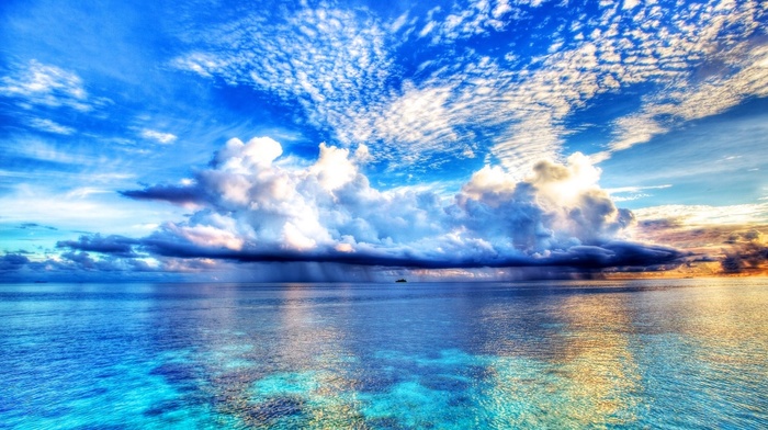 clouds, tropical, photography, landscape, water, nature, sea