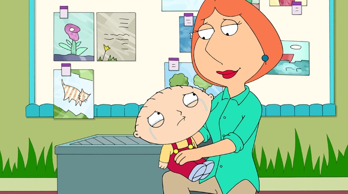 Stewie Griffin, Family Guy, crying, Lois Griffin