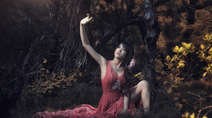 Asian, model, girl