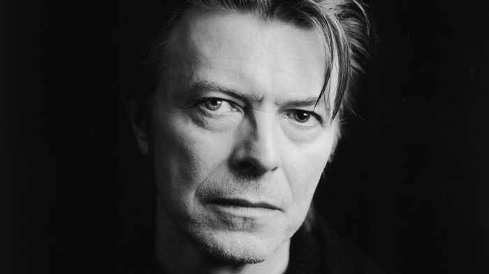 legends, musician, looking at viewer, celebrity, monochrome, david bowie