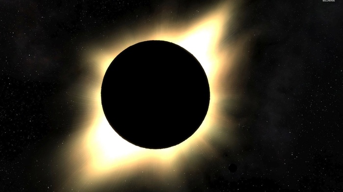 solar eclipse, space