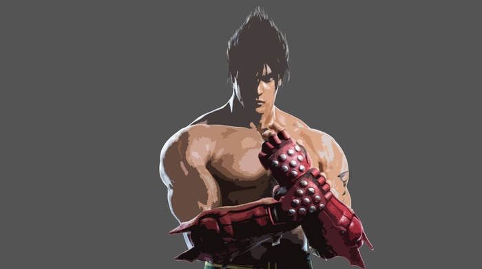 Jin Kazama, Tekken, simple, simple background