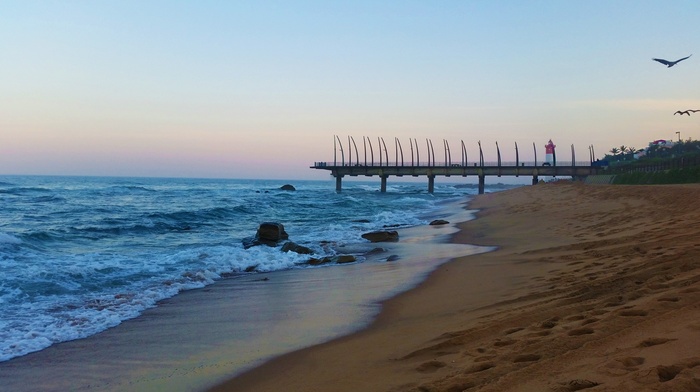 beach, pier, South African