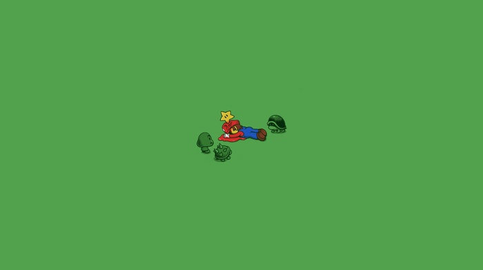 humor, minimalism, Super Mario