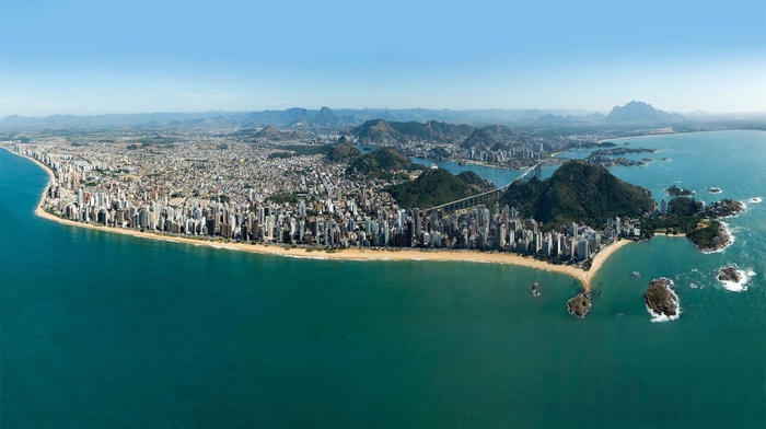 city, photography, sea, Brazil, water, cityscape, Vila Velha