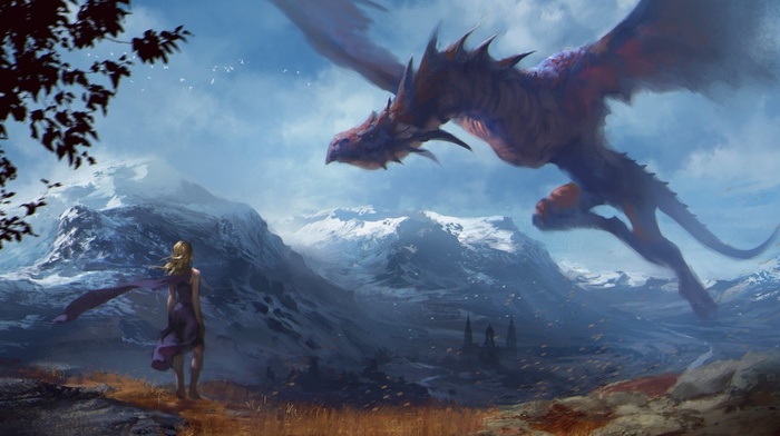 dragon, fantasy art