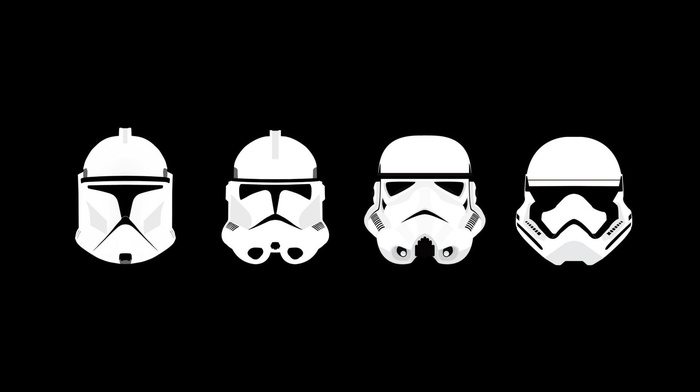 Storm Troopers, Star Wars, helmet, minimalism