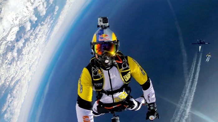 red bull, Soul Flyers, Mont Blanc, skydiving