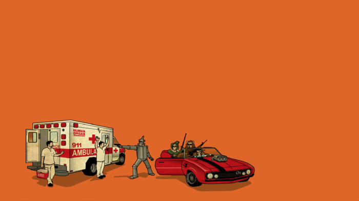 ambulances, robot, The Wizard of Oz