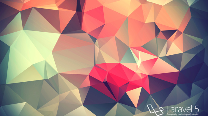 programming, PHP, code, minimalism, low poly, colorful, Laravel, simple