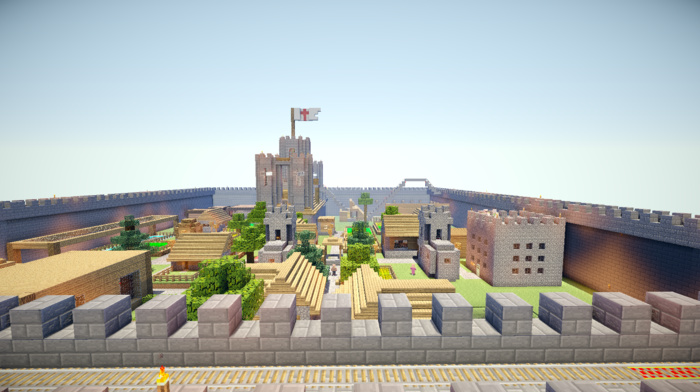 Minecraft, Kingdom, castle