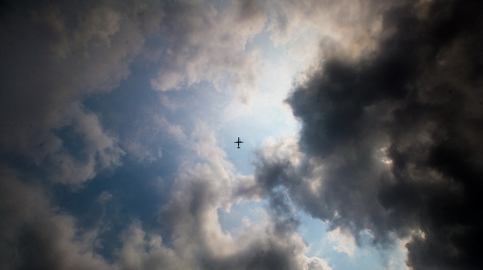 clouds, aircraft