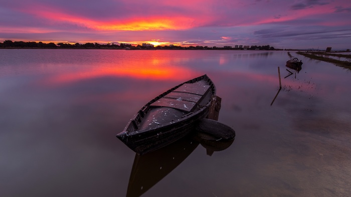 landscape, water