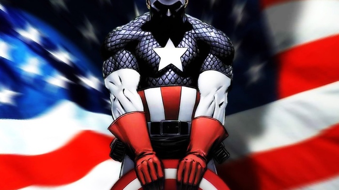 shield, Captain America, costumes, flag, superhero, comics, american flag, Marvel Comics