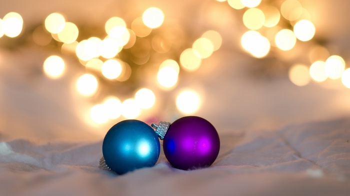 Christmas ornaments, macro