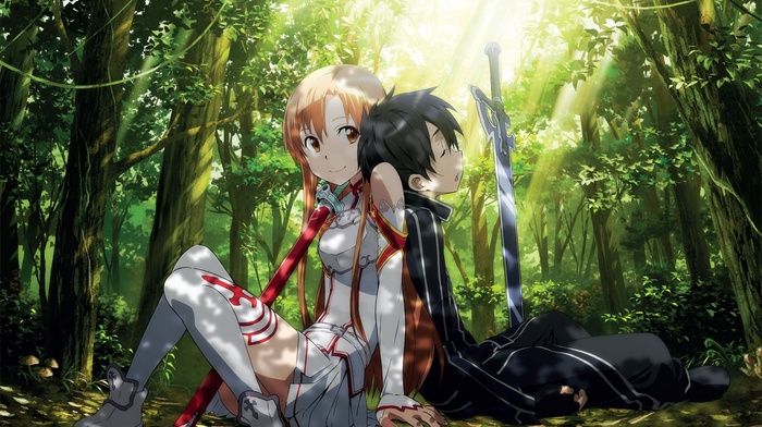 Yuuki Asuna, sword art online, anime, anime girls