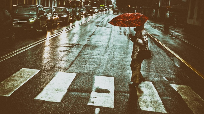 street, urban, umbrella