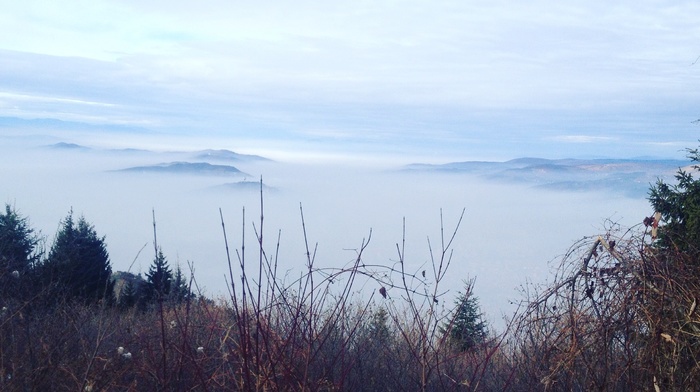 nature, mountains, landscape, winter