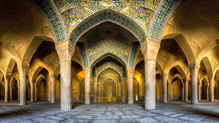 urban, landscape, panoramas, architecture, Islam, Iran, Mosque
