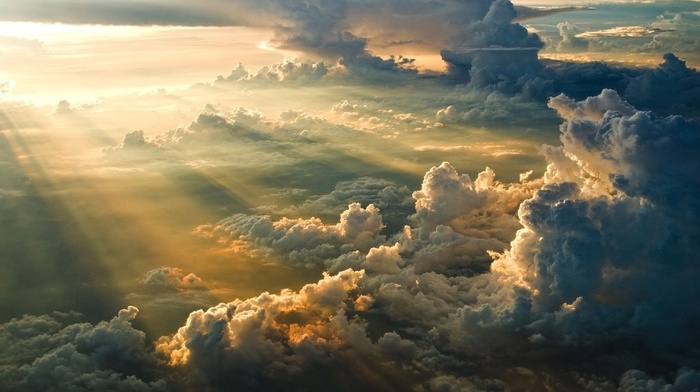 photography, nature, clouds, sun rays