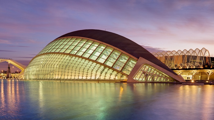 City of Arts and Sciences, photography, water, pain, Spain, museum, Valencia, Valencia, architecture, building